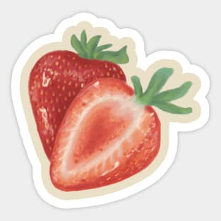 Big Red Strawberry Sticker